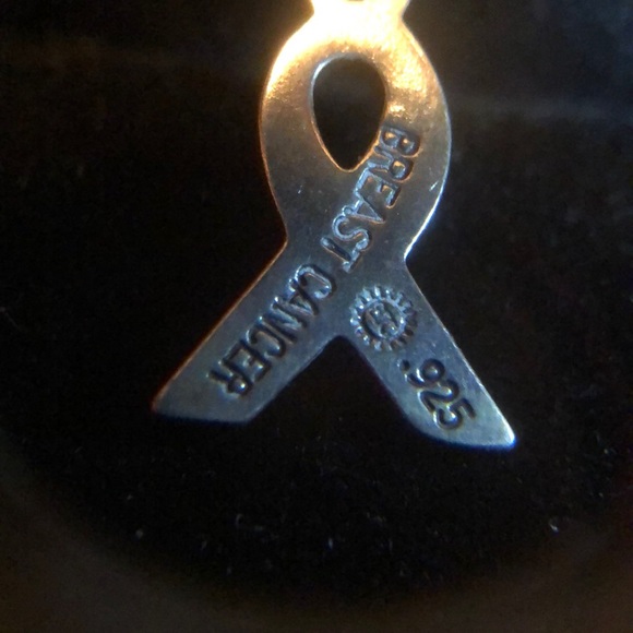 Sterling Silver/Imitation Cats Eye Dangle Earrings - Picture 5 of 6